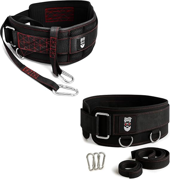 THEFITGUY Ultimate Cable and Dip Workout Bundle: Multi-Attachment Belt & Ultimate Dip Belt