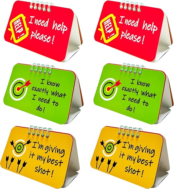 I Need Help Mini Flip Chart for Classroom Management Teacher Must Have for Elementary & Middle School Self-Assessment & Behavior Tool for Students, Kids & Toddlers Teaching Supplies (26)