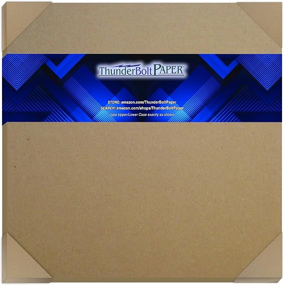 Chipboard - 4 Sheets 11x17 Inch 80pt Heavy Duty Kraft Paper Board for Backing Boards, Albums, Packaging