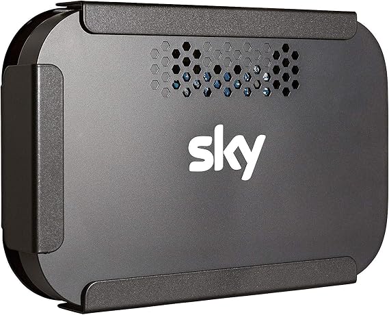 Sky Q WiFi Hub Wireless Internet Router Wall Bracket Mount (Black) - Made in the UK - by Q-View