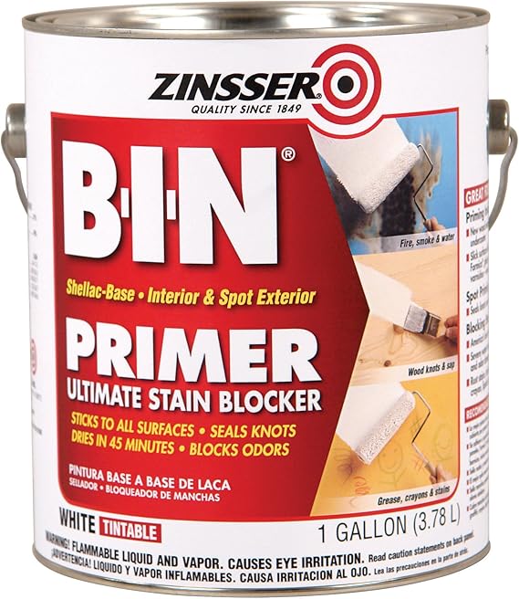 Rust-Oleum Corporation 901 Zinsser B-I-N Shellac-Base Primer, 1-Gallon, White