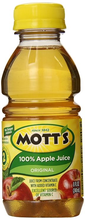 Mott's 100% Apple Juice, Original, 24 Count