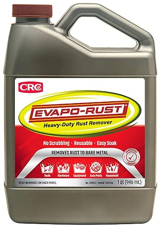 Evapo-Rust CRC Heavy Duty Rust Remover for Metal and Tools - 32 oz | Reusable Water-Based Rust Remover, Auto Parts & Hardware Cleaning, Antique Restoration, Corrosion Removal