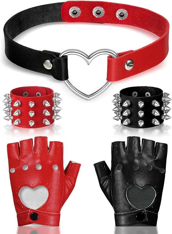 Nosiny 5 Pcs Halloween Goth Jewelry