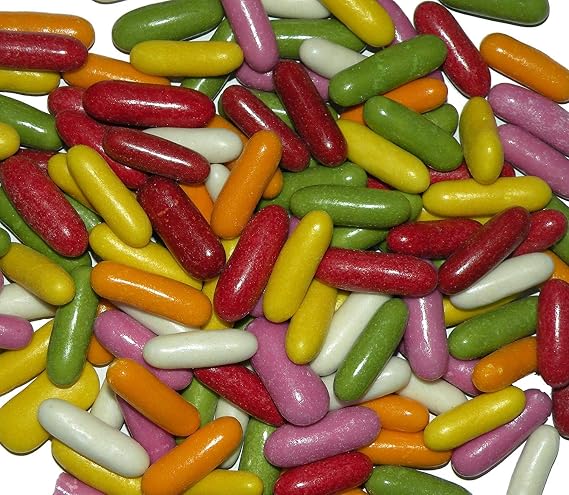 Tangerine Liquorice Comfits, 3000 g