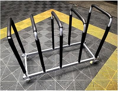 Movable Auto Body Hood Stand Metal, Adjustable Spacing Door Panels Storage RackFender Holder for Body Workers, Automotive Paint Stands for Repair Sh