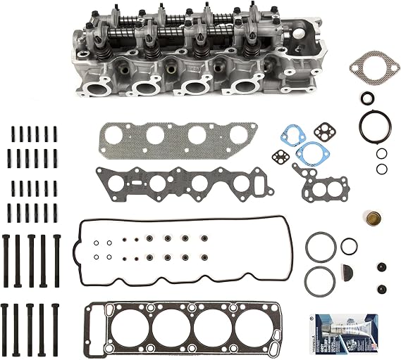 DG-0664388723 Complete Cylinder Head Bolts Gasket Set Compatible With/Replacement For 83-89 Chrysler Mazda Mitsubishi 2.6
