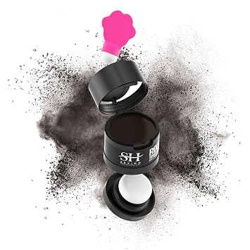 Sevich Hairline Powder 2.0, Instantly Conceals Hair Loss, Root Touch up Powder, Hair Shadow Toppers for Women & Men Thinning Gray Hair, Windproof & Sweatproof, 48H Makeup Lasting, Dark Brown