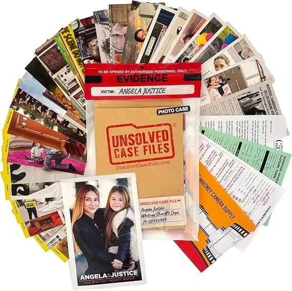 Unsolved Case Files Photo Case: Who Murdered Angela Justice? | Cold Case Murder Mystery Game