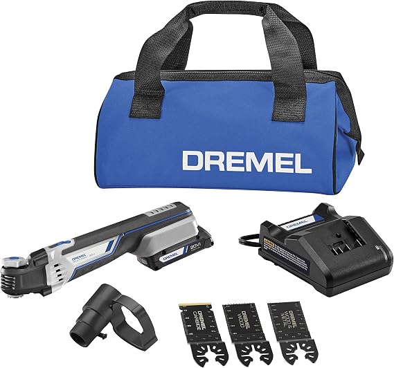 Dremel Multi-Max MM20V-01 Cordless Oscillating Tool Kit with (1) Battery | 20V Lithium-Ion Power | Quick Accessory Changes | Variable Speed Control | Compact Design | Multi-Purpose Use