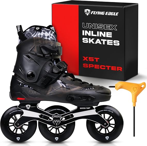 Flying Eagle X5T Wraith Skates - Black/Grey