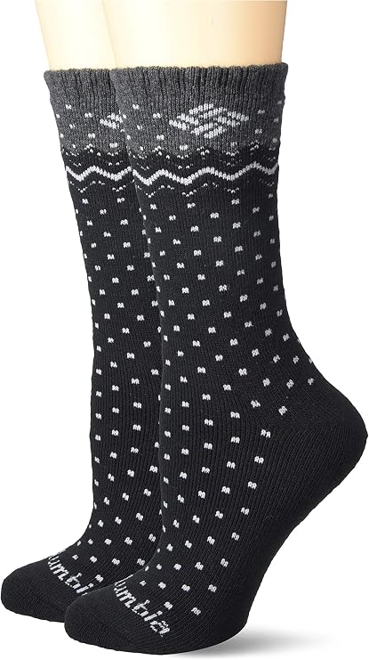 Columbia Women's Womens Wide Stripe Wool Crew 2 Pair