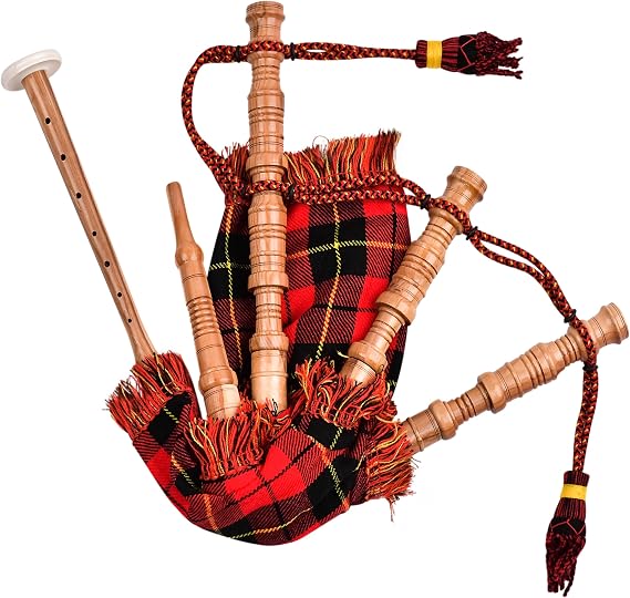 Mini Miniature Bagpipe, Rosewood Bagpipe for Beginners Playable Gift. (Wallace)