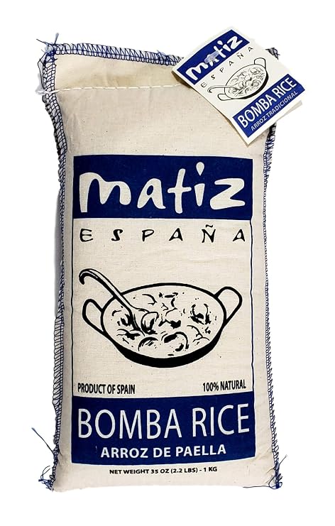 Matiz Espana Bomba Paella Rice from Spain, 2.2 lbs, 1 Bag