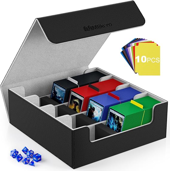 500 Double Sleeving Sets and 4 Rows Card Case Grey
