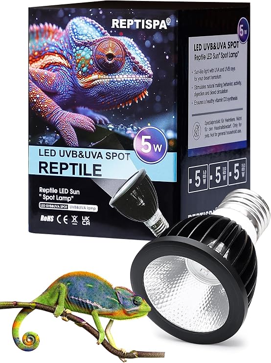 LED UVB Light for Reptiles, 5 Watts, 10.0 UVB