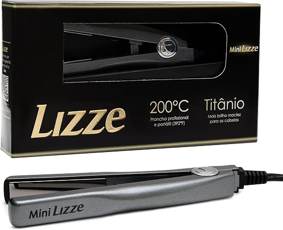 Professional Travel Flat Iron Hair Straightener Plancha De Cabello Professional - Titanium Hair Iron Straightens Frizzy Hair Curls Sleek Salon Hair Styling Tool - Lizze Mini Straightening Iron - Nano