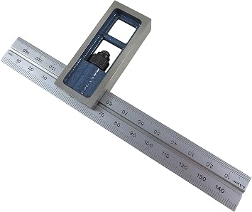 PEC Tools Metric 150 mm Double Machinist Square accurate +/- 0.001"/6" 7105-756