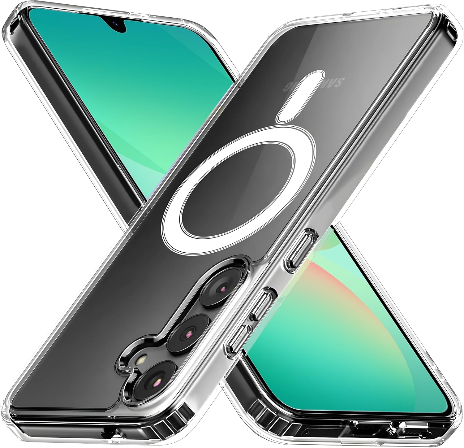 Rongep Samsung Galaxy A26 için Şeffaf Kılıf Mag-Clear Güçlü Manyetikli [MagSafe ile Uyumlu] A26 Koruyucu Sararmaya Dayanıklı Kalın Yapılı Darbe Emici PCTPU Hibrit Tasarım Samsung A26 Kılıfı