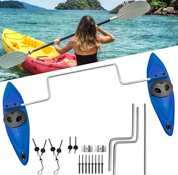 Kayak Stabilizers, Canoe Stabilizer, Kayak Outriggers/Stabilizers System Kit with Sidekick Arms Rod and Installation Accessories