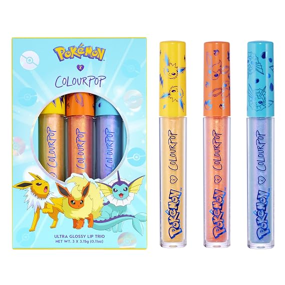 ColourPop Pokemon x ColourPop Evolution Ultra Glossy Lip Trio