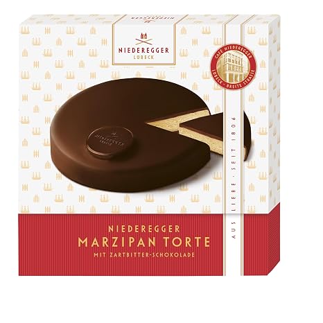 Niederegger Marzipan cake 1 x 390 g fine marzipan wrapped in crisp dark chocolate marzipan gift
