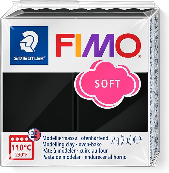 Fimo 8020-9 Fimo Soft Modeling Clay 57 gr. Black