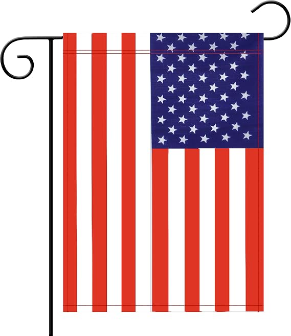No Logo Garden Flag USA US American Garden Flag,Garden Decoration Flag,Indoor and Outdoor Flags,Celebration Parade Flags,Anniversary Celebration, National Day,Double-Sided.