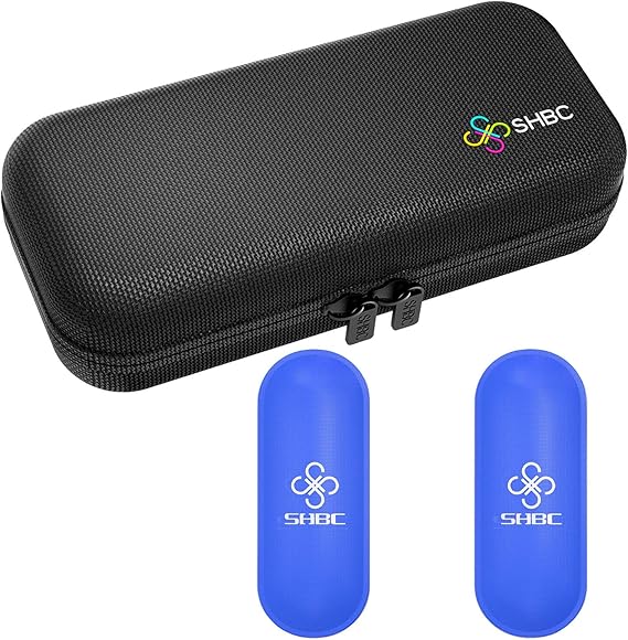 SHBC Insulin Cooler Travel Case for Diabetic Organize Medication Insulated Cooling Bag with 2 Ice Packs Black