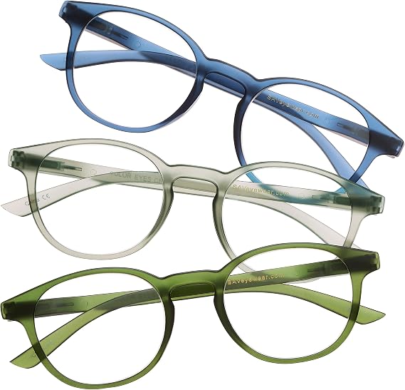 SAV Coloreyes Multi-pack Reading Glasses Flexible, durable, ultra lightweight, colorful readers for Men and Women