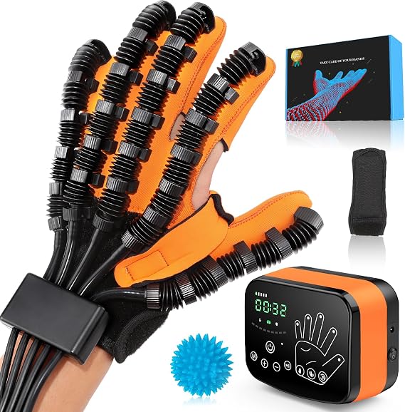 Rehabilitation Robot Gloves, 3 Modes, 8 Levels, Stroke Hand Recovery Device