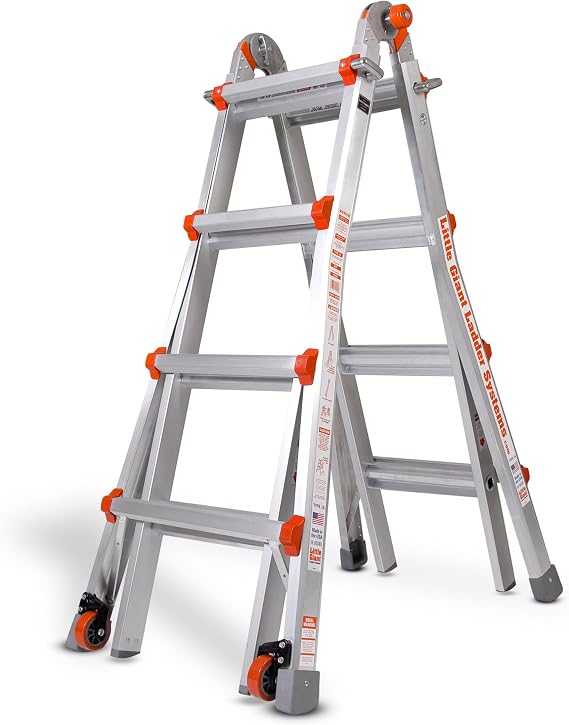 Little Giant Ladder Systems 10102LG 300-Pound Duty Rating Multi-Use Ladder