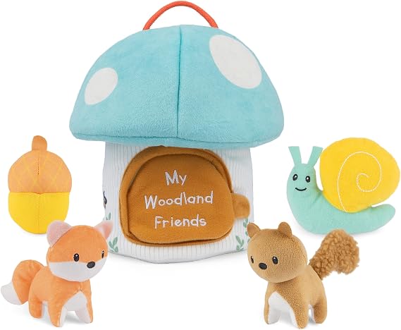 GUND My Woodland Friends 5-Piece Sensory Plush Toy Playset for Babies