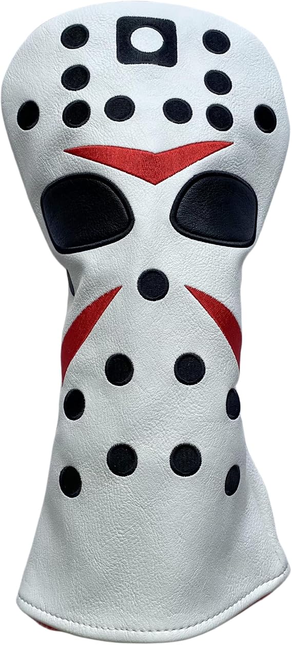 1pc Golf Driver Headcover - Red Cartoon Faux Leather Golf Club Head Cover - Driver, Fairway Wood, Hybrid - Golf Gift for Men