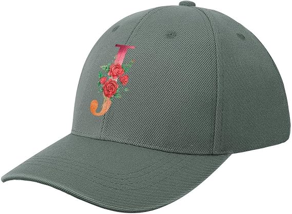 Monogram Letter C Caps Adjustable Plain Baseball Hat for Men And Women