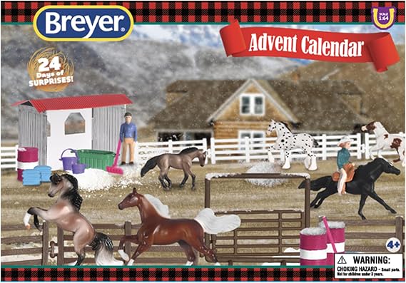 Breyer Horses 2024 Holiday Collection | Holiday Advent Calendar Horse Play Set