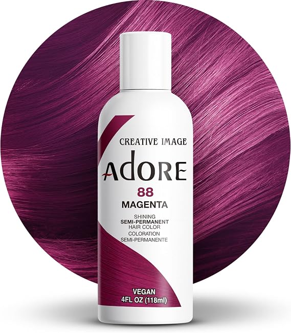 Adore Shining Semi Permanent Hair Colour, 88 Magenta
