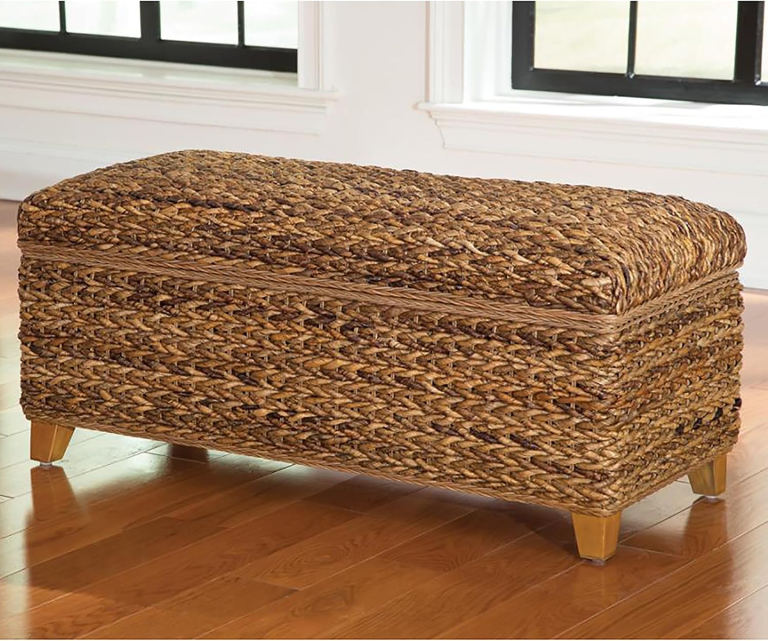 GOWE Amber Woven Banana Leaf Storage Trunk