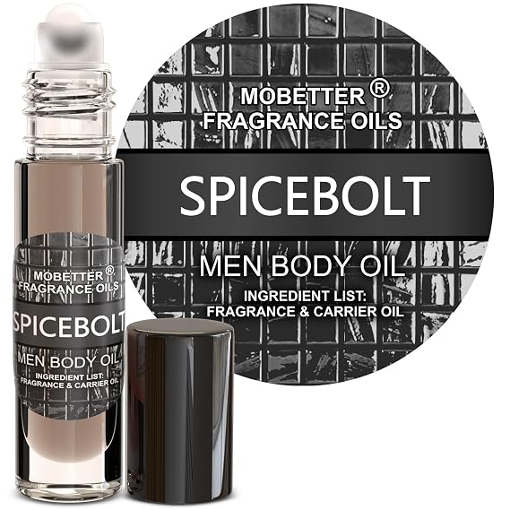 MOBETTER FRAGRANCE OILS Spicebolt Perfume Fragrance Body Oil for Men