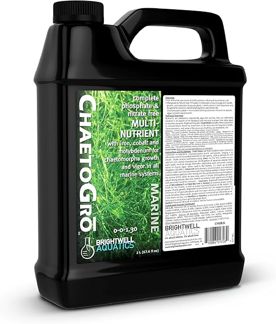 Brightwell Aquatics Chaeto Gro Liquid Fertilizer for Chaetomorpha, 2L