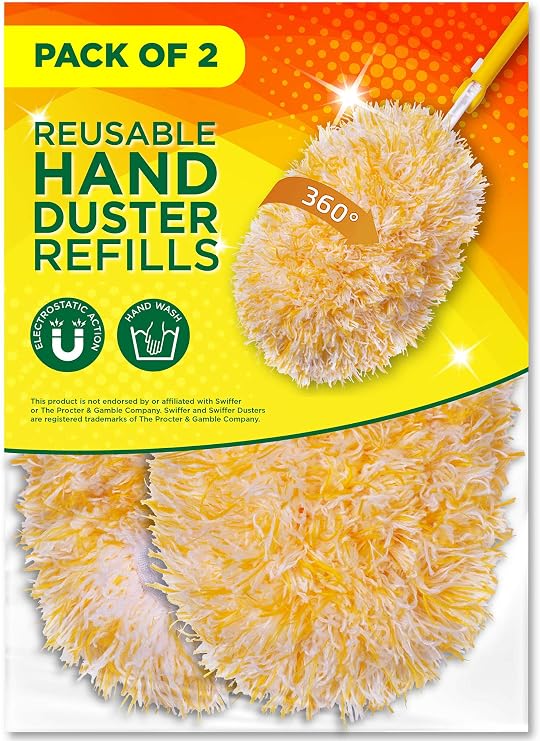 Millifiber 360 Reusable Duster Refills for Swiffer Hand Dusters (2-Pack)