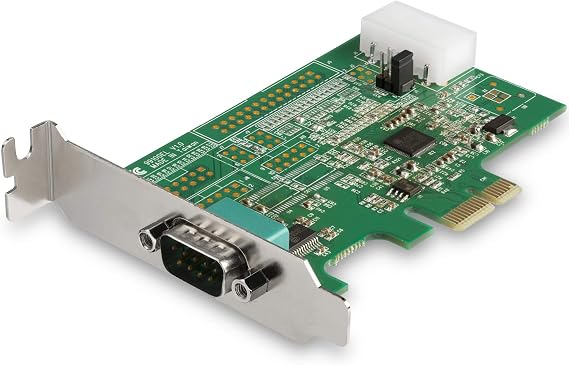 1 Port PCI Express RS232 Serial Adapter, DB9, 16950 UART, Low Profile, Compatible with Devices with PCI Express Slot and Compatible Operating System, Windows & Linux, TAA (PEX1S953LP)