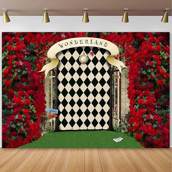 Wonderland Backdrop for Photography 7x5FT Wonderland Tea Party Decorations