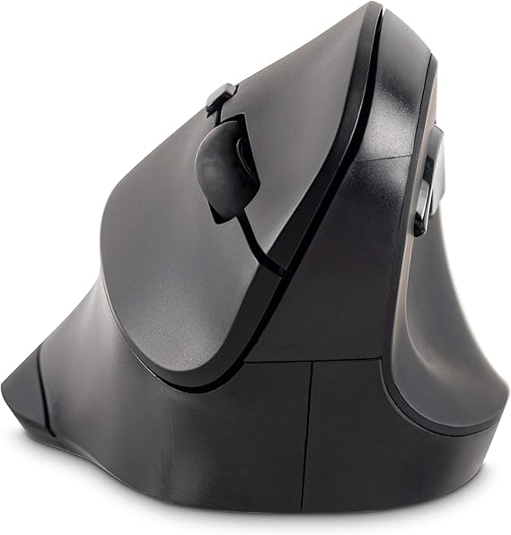 Kensington Ergonomic Vertical Wireless Mouse (K75575WW), Grey/Black | Vertical grip reduces wrist strain, wireless connection, comfortable all-day use
