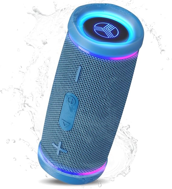 TREBLAB HD77 Waterproof Bluetooth Speaker, 30W Deep Bass, RGB Light, 20H