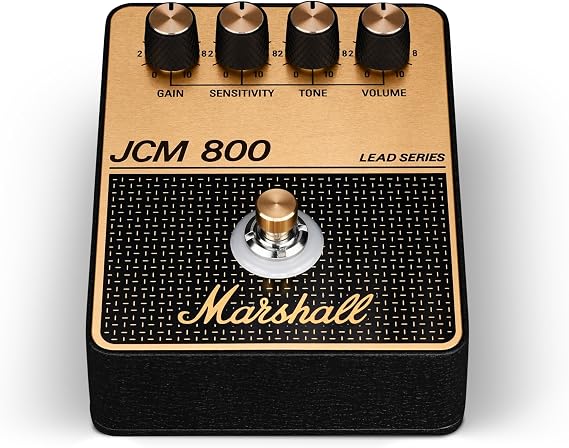 Marshall JCM800 Overdrive/Distortion Pedal - Black and Gold