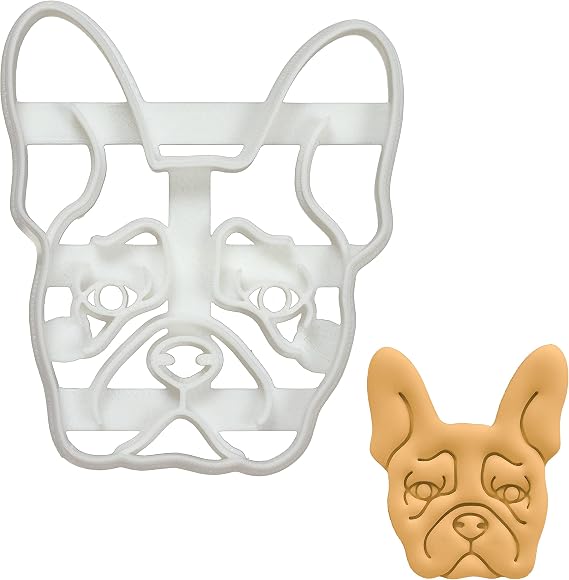French Bulldog Face cookie cutter, 1 piece - Bakerlogy
