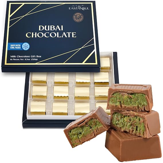 Eastanbul Dubai Chocolate Bar with Pistachio Cream and Kataifi, 11.3oz