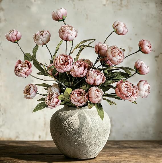 6Pcs Viral Peony Artificial Flowers for Vase