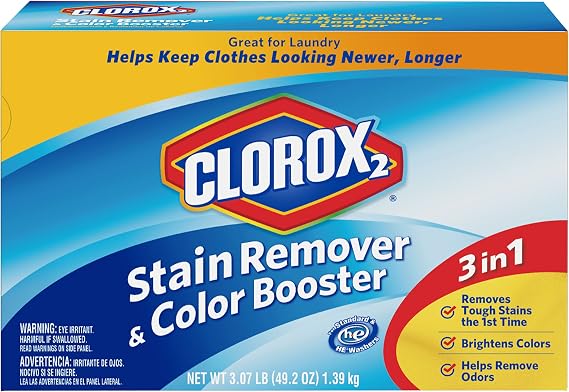 Clorox 2 Laundry Stain Remover and Color Booster Powder, 49.2 Ounce